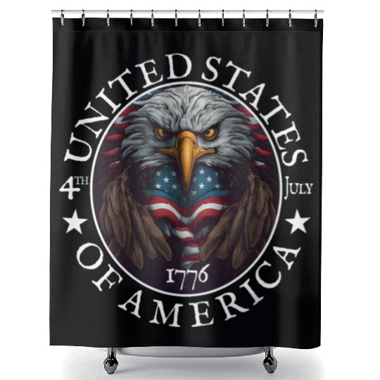 Independence Day 4th of July Freedom Shower Curtains