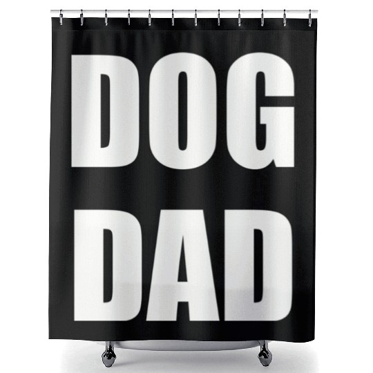 DOG DAD - cute dog Shower Curtains