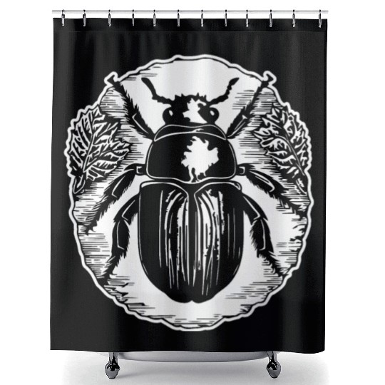 Bug Beetle Insect Shower Curtains