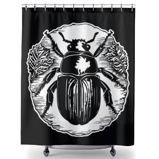 Bug Beetle Insect Shower Curtains