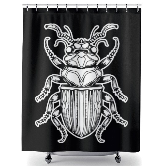 Bug Beetle Insect Shower Curtains