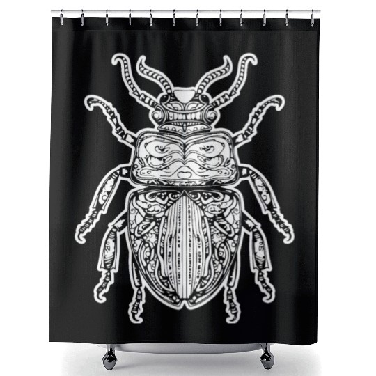 Bug Beetle Insect Shower Curtains