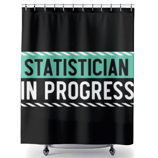 Statistics Numbers Data Science Statistician Shower Curtains