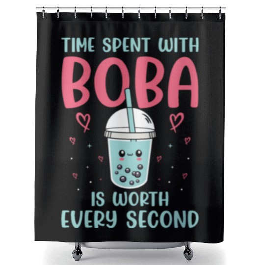 Bubble Tea Lover Boba Tea Drinker Korean Drink Shower Curtains