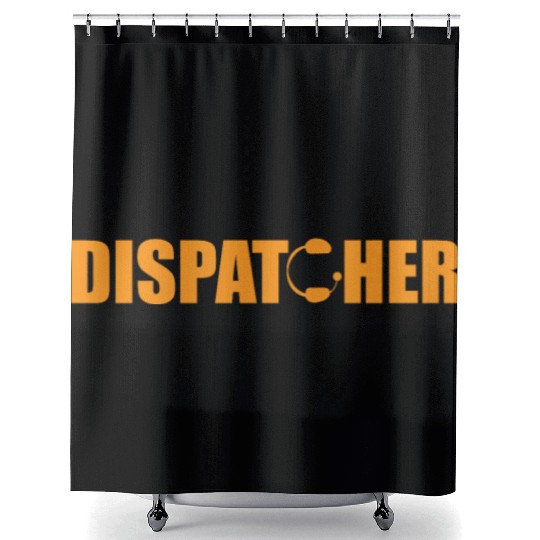Great Dispatcher Apparel 911 Emergency Calls Shower Curtains