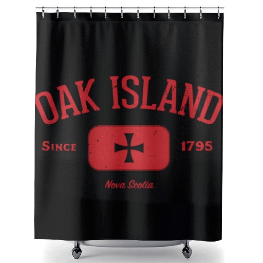 Oak Island Knights Templar Cross Shower Curtains