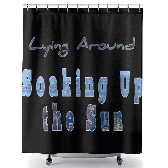 Soaking up the sun Shower Curtains