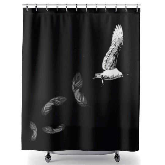 hummingbird parrot owl wing feather pigeon sparoow Shower Curtains