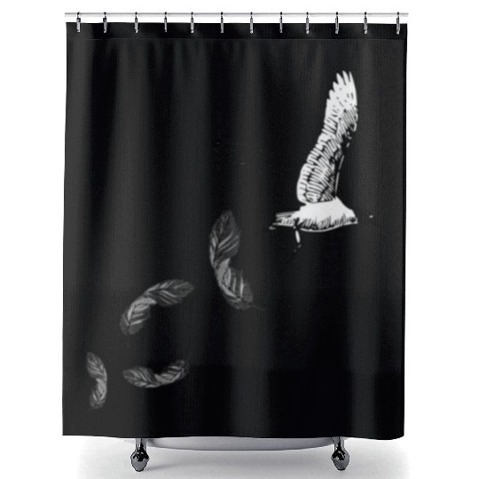 hummingbird parrot owl wing feather pigeon sparoow Shower Curtains