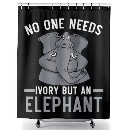 Elephant Lover Wildlife Animal Zoo Zookeeper Shower Curtains