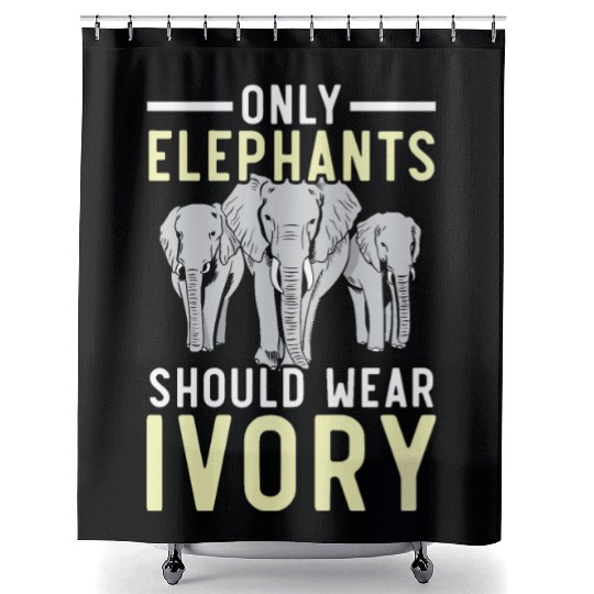Elephant Lover Wildlife Animal Zoo Zookeeper Shower Curtains
