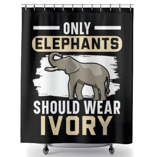 Elephant Lover Wildlife Animal Zoo Zookeeper Shower Curtains