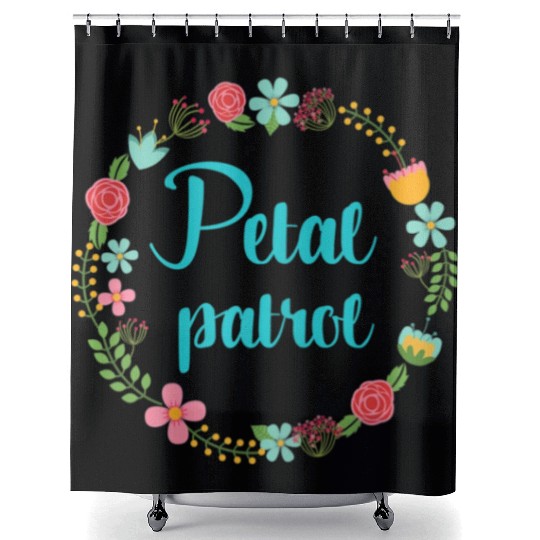 Petal Patrol Flower Girl Kids Toddler Youth Shower Curtains