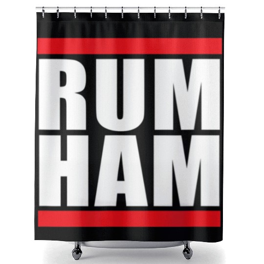 Unique S Womens Rum Ham Blue Small Us Shower Curtains