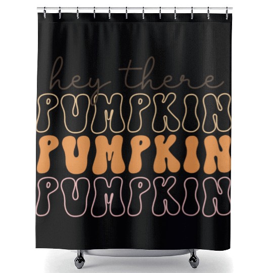 Hey There Pumpkin Shower Curtains