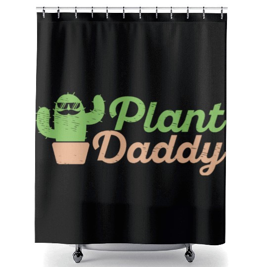 Plant Lover Dad Gardening Plants Gardener Shower Curtains