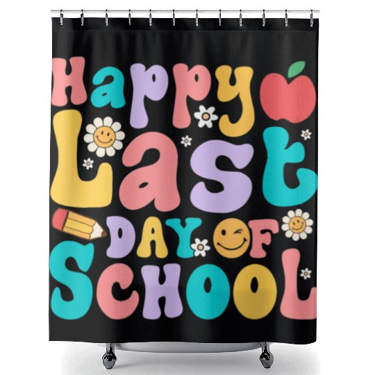 Happy Last Day Of School Teacher student Shower Curtains