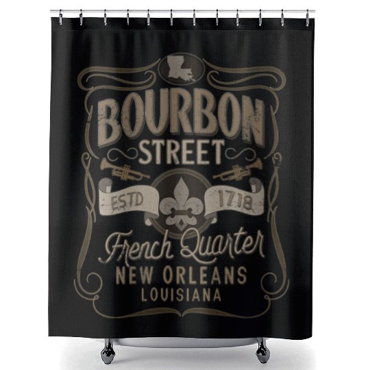Womens Bourbon Street French Quarter Shower Curtains