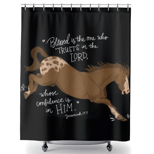 Blessed Is The One Who Trusts In The Lord Shower Curtains