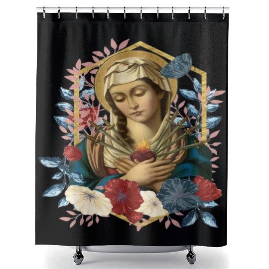 Our Lady of Sorrows Shower Curtains