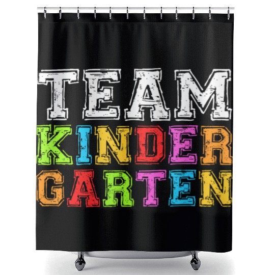 Team Kindergarten Teacher Graduation Shower Curtains