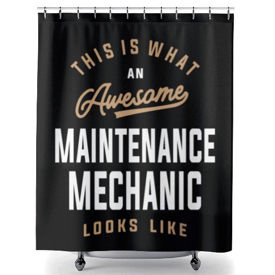 Awesome Maintenance Mechanic Shower Curtains