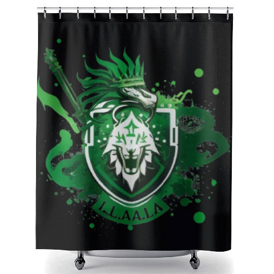 Crown lion Shower Curtains