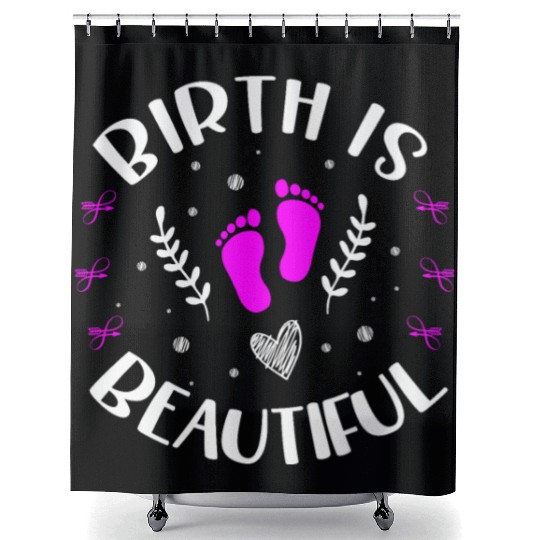 Doula Midwifery Birth Childbirth Pregnancy Midwife Shower Curtains