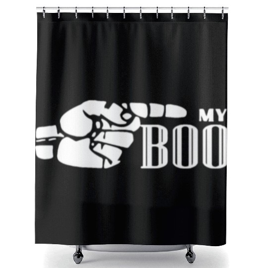 My Boo Gift for Couples His & Hers Valentine's Mat Shower Curtains