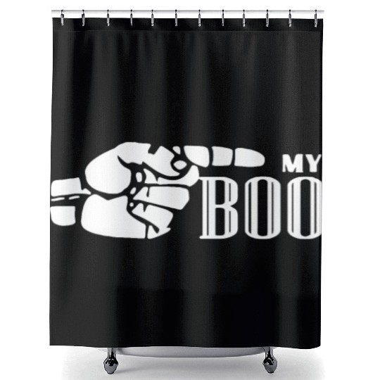 My Boo Gift for Couples His & Hers Valentine's Mat Shower Curtains
