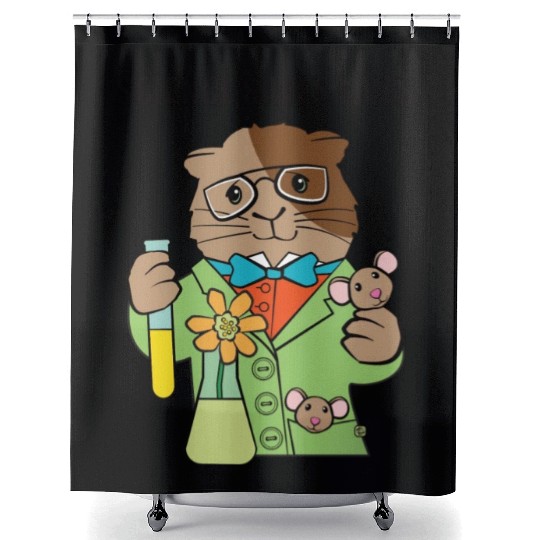 Science Guinea Pig And Mice Shower Curtains