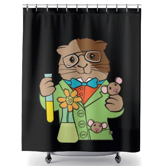 Science Guinea Pig And Mice Shower Curtains