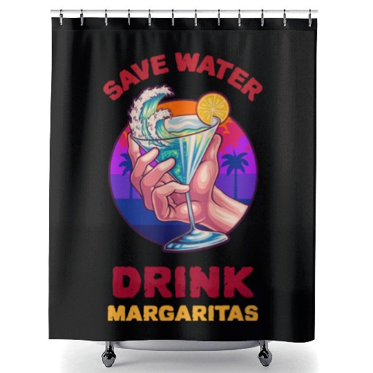 Margarita Save The Environment Shower Curtains