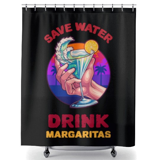 Margarita Save The Environment Shower Curtains