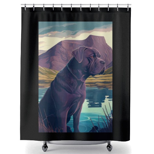 Cane Corso Nature Shower Curtains