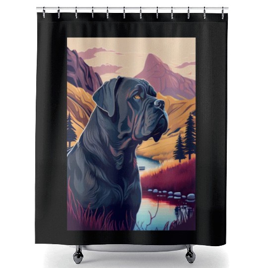 Cane Corso Nature Shower Curtains