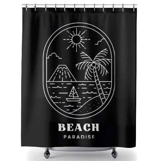 BEACH PARADISE Shower Curtains