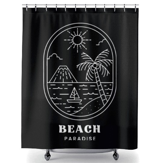 BEACH PARADISE Shower Curtains