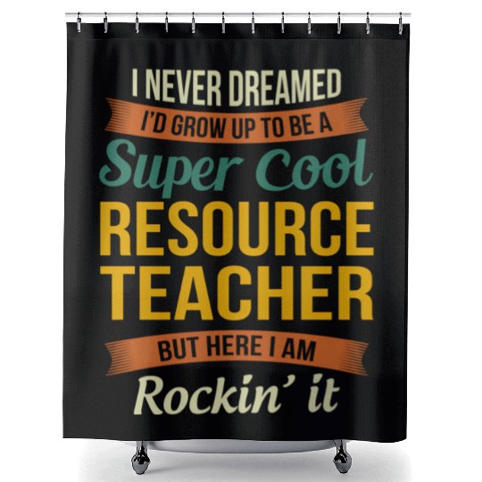 Resource Teacher Appreciation Shower Curtains