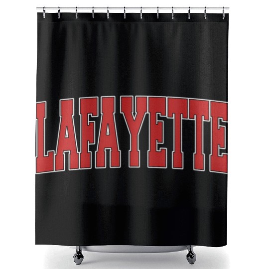 Lafayette La Louisiana Varsity Style Usa Sports Shower Curtains