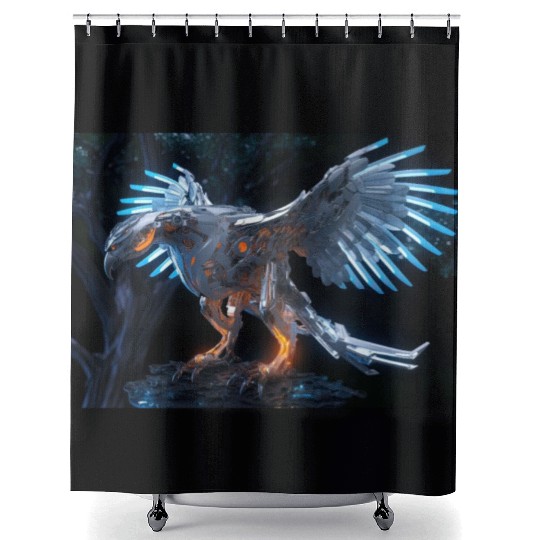 Hawk of Tomorrow Shower Curtains