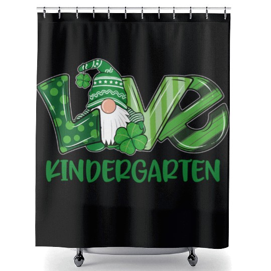Love Gnome Kindergarten St PatricDay Teacher Or St Shower Curtains