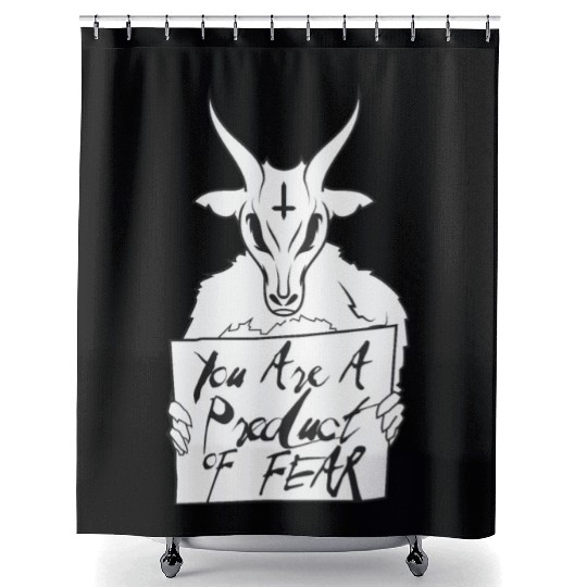 You'Re A Product Of Fear Baphomet Goat Satanic Luc Shower Curtains