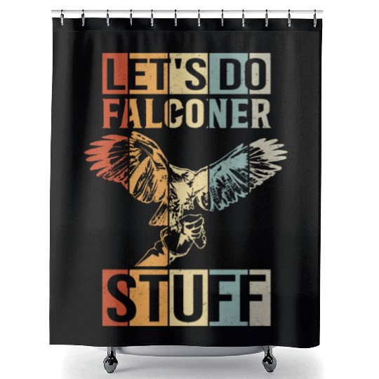 Falconer Stuff Falcon Lover Falconry Shower Curtains