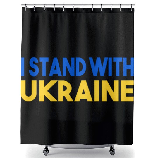 Ukraine Flag I Stand With Ukraine Mens Shower Curtains