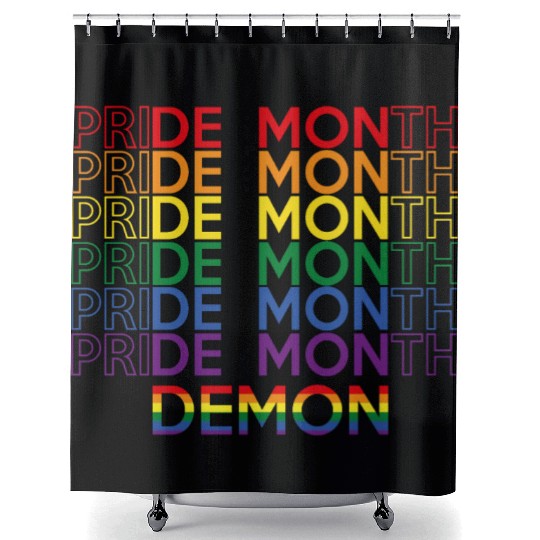 Pride Month Demon Shower Curtains