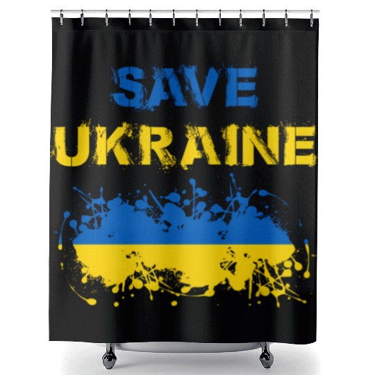 Save Ukraine Ukranian Shower Curtains