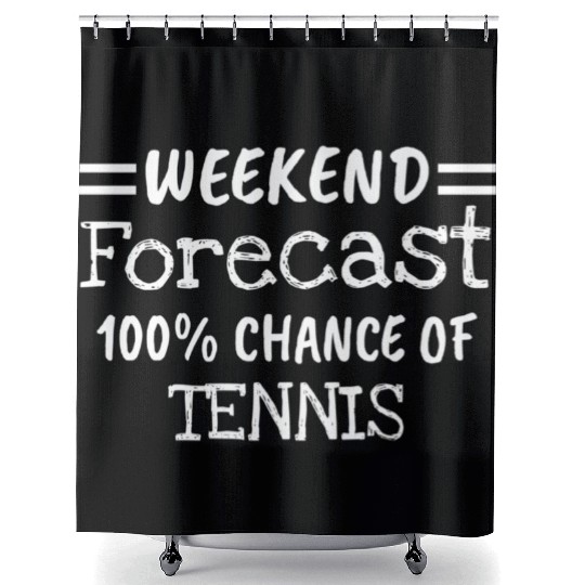 Weekend Forecast Tennis Shower Curtains