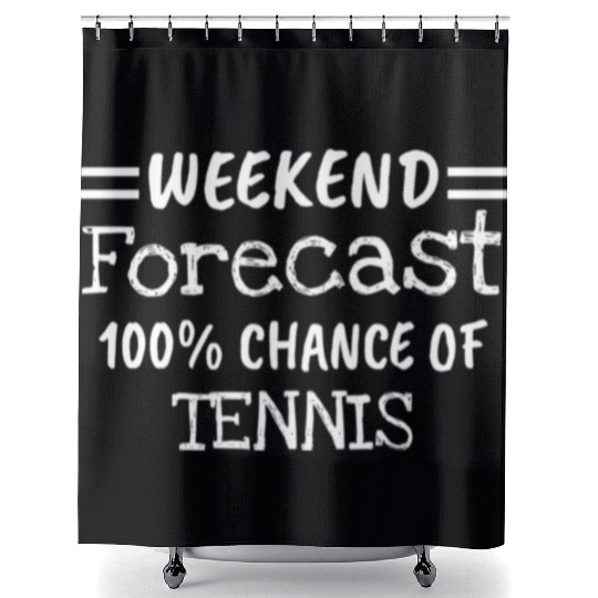 Weekend Forecast Tennis Shower Curtains