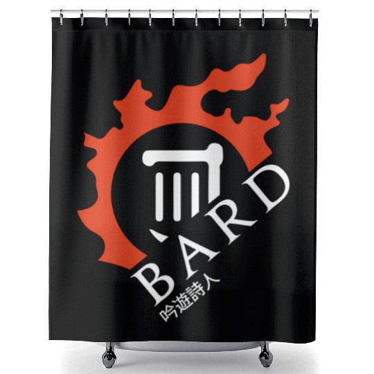 Bard For Warriors Of Light Darkness Shower Curtains